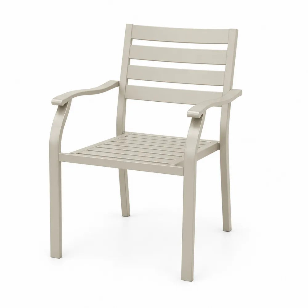 Krzesło ogrodowe z polipropylenu beżowe 73x58x85 cm