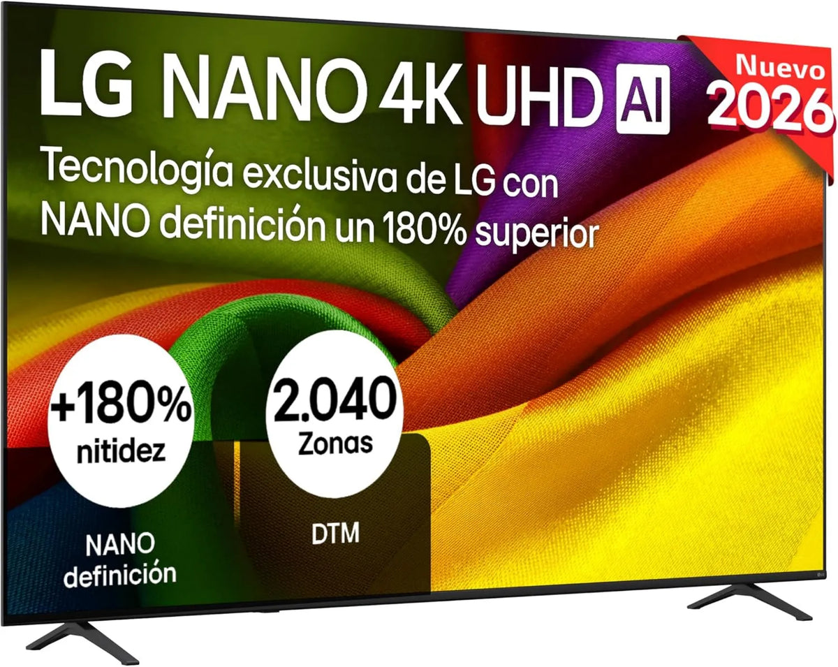 LG telewizor, 85NU850B6LA - Smart TV Nano 4K UHD AI NU85 85 '4K 2026, 85 cali, TV, 4K UHD