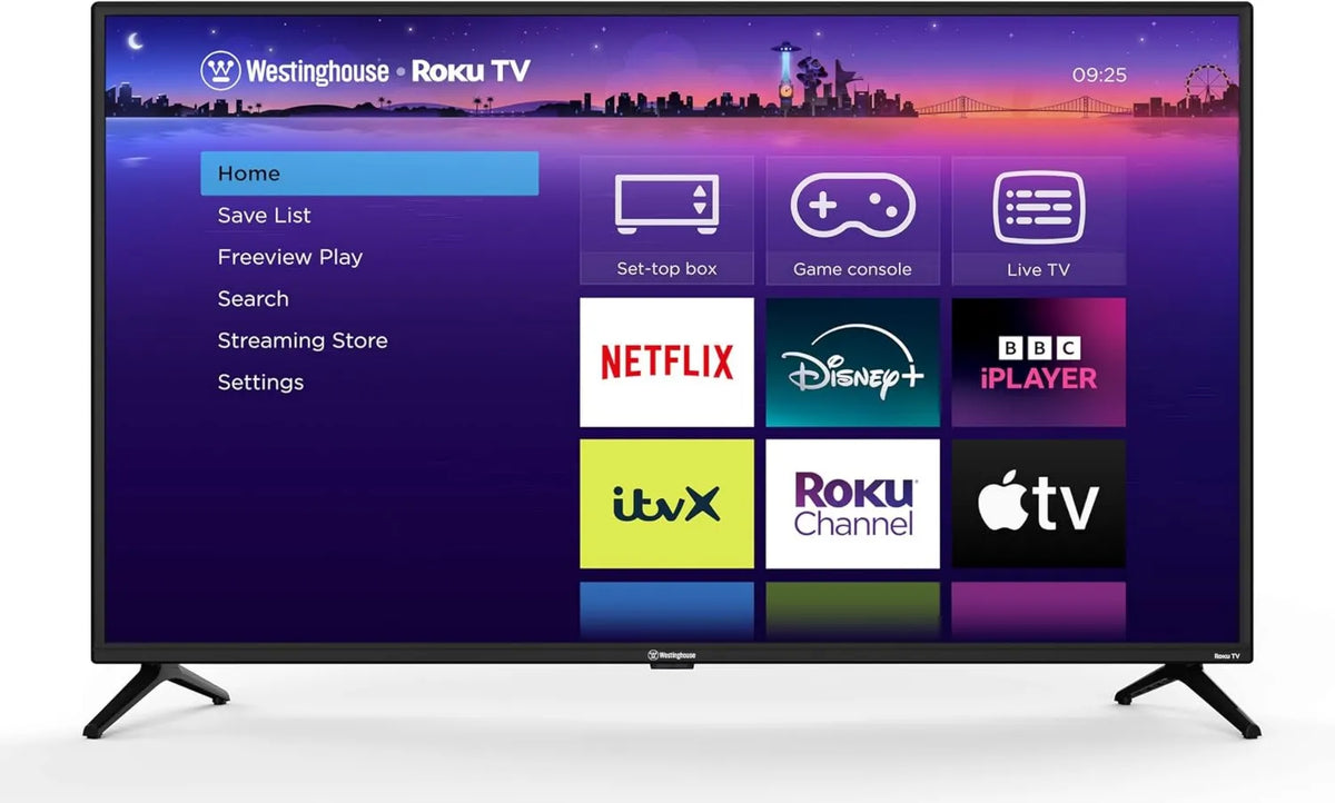 Westinghouse telewizor, Apple 1080p Smart TV, 40 cali, TV, HDR, dźwięk Dolby, HDMI, USB, Full HD, duży ekran 40 ', BBC, Netflix, Freeview Play