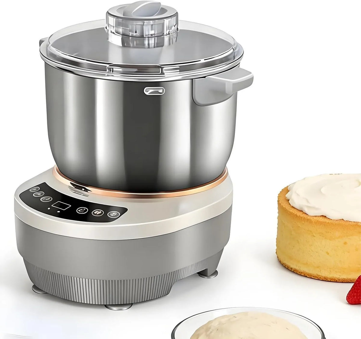 ByBoDi maszynka do makaronu, Piec elektryczny z funkcją fermentacji, duża pojemność, 7 l, stal nierdzewna 304, pizza i ravioli 7 l, mikrokomputer, zegar