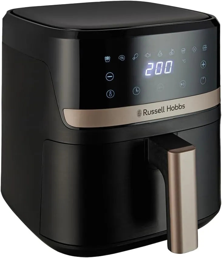 Russell Hobbs frytkownica beztłuszczowa, Dishwash, 4.3 l, dotyk, grill, tłumik, Air frytkownica Rapid Air 4.3 l, części nieprzylepne, 27610- 56