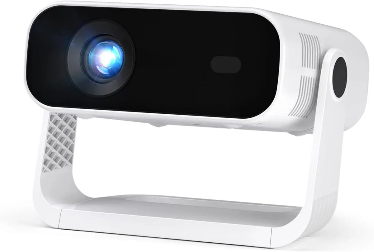 Wielio projektor, wideo 1080p WiFi6, WiFi, aplikacja, Android OS, 4K UHD, obsługuje dekodowanie i 4K, BT5, Android 14, korekta