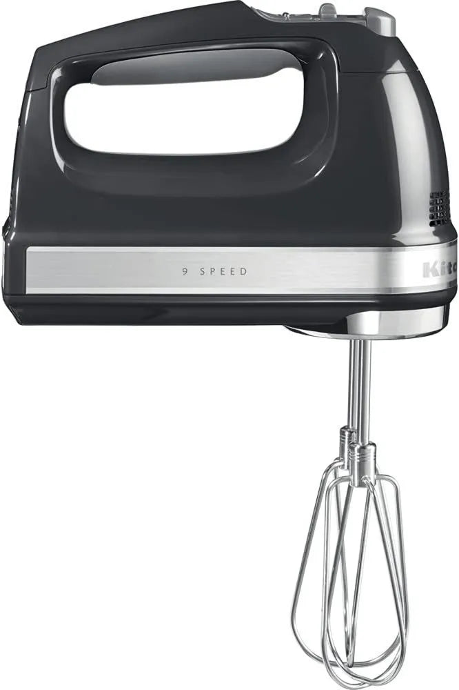 KitchenAid, Mikser, 85 W, Cichy, Czarny, Miękki Start i LED ekran, 9 Szybka akumulator elektryczny, Cichy silnik