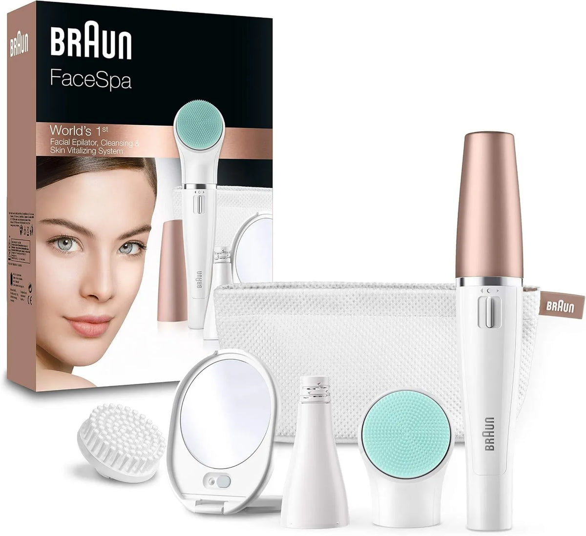 Braun, Aparatura do usuwania włosów dla kobiet, suszarka do włosów, szczotka, 853 V