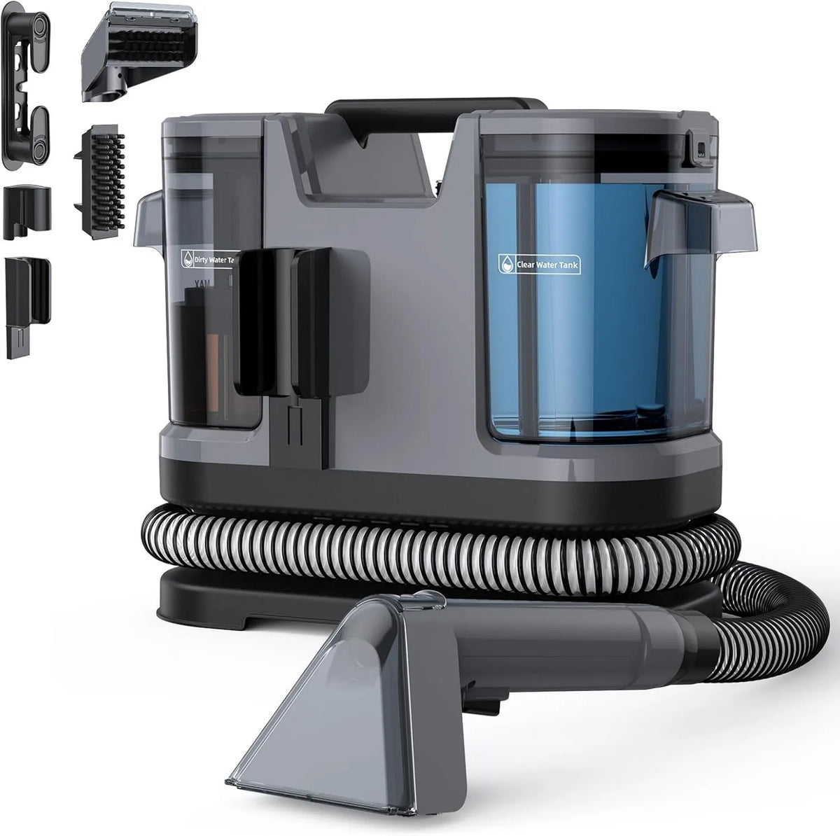 Lubluelu odkurzacz piorący, Odkurzacz, 600 W, przenośny, duży zbiornik, Luglualu Szampon Sofa Injector-Extractor 600 W, 22 kPa