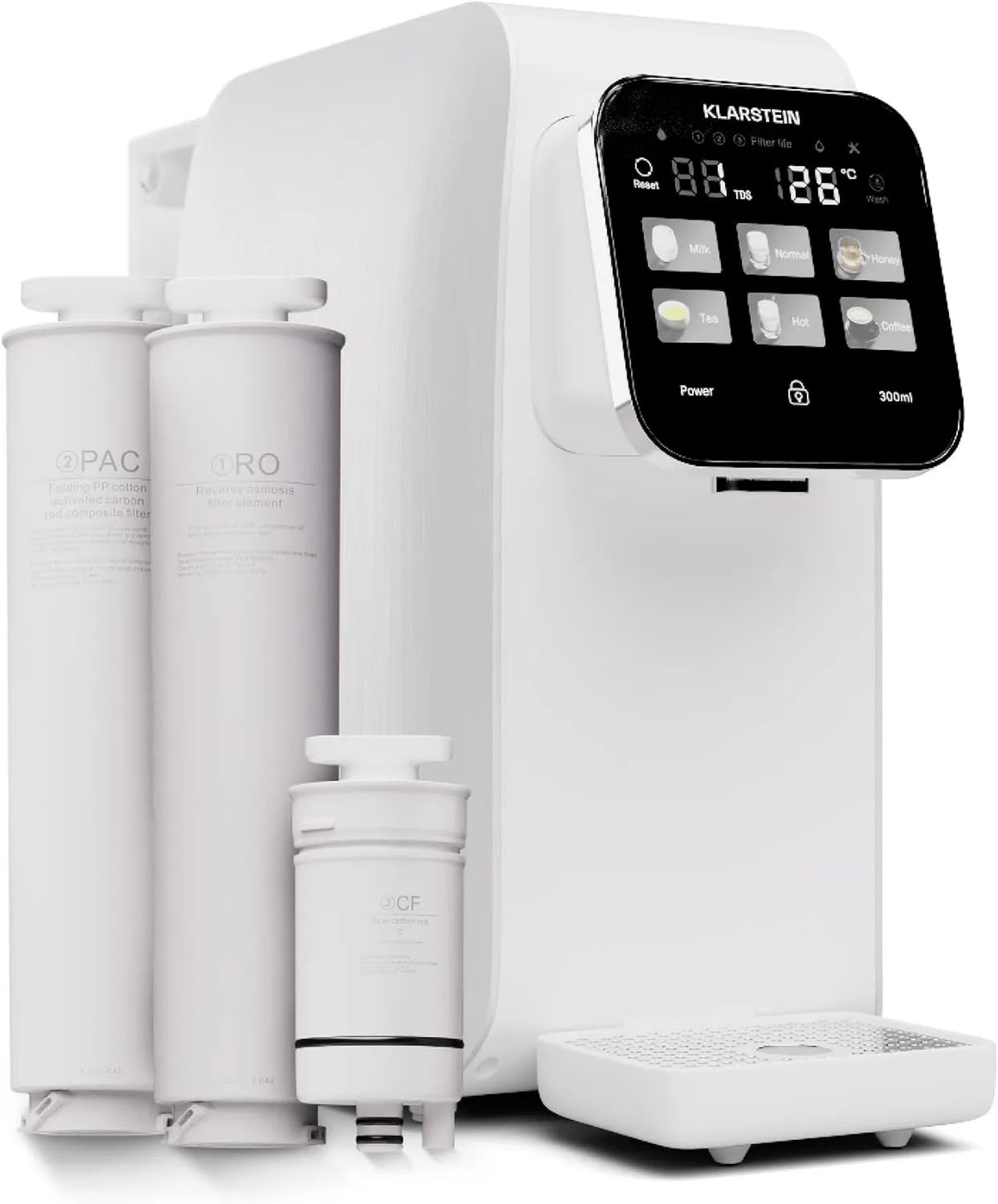 KLARSTEIN, Potable, Filtr, 3 l, Dom, Osmoseur Woda Potable Aqualine 3 l