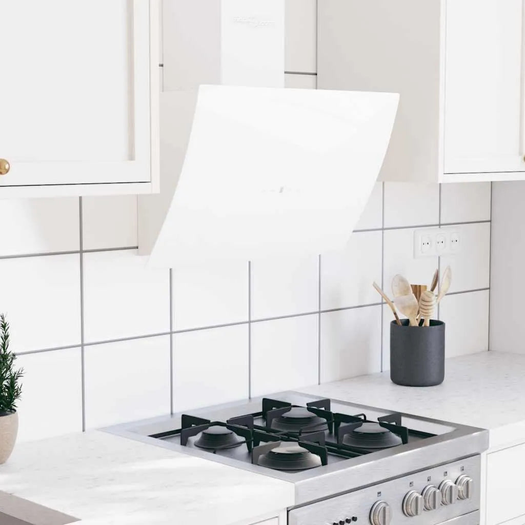 Lumanois okap kuchenny, Okap próżniowy, 60 cm, instalacja ścienna, biały, 51676, Okap ścienny 60 cm Stal i hartowane szklane białe odkurzacze Białe