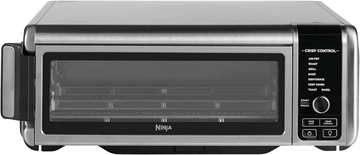 NINJA mini piekarnik, 8- in-1 SP101EU Elektryczny piekarnik, 8 programów, przenośne, grill, kompaktowy, czarny 8 w 1