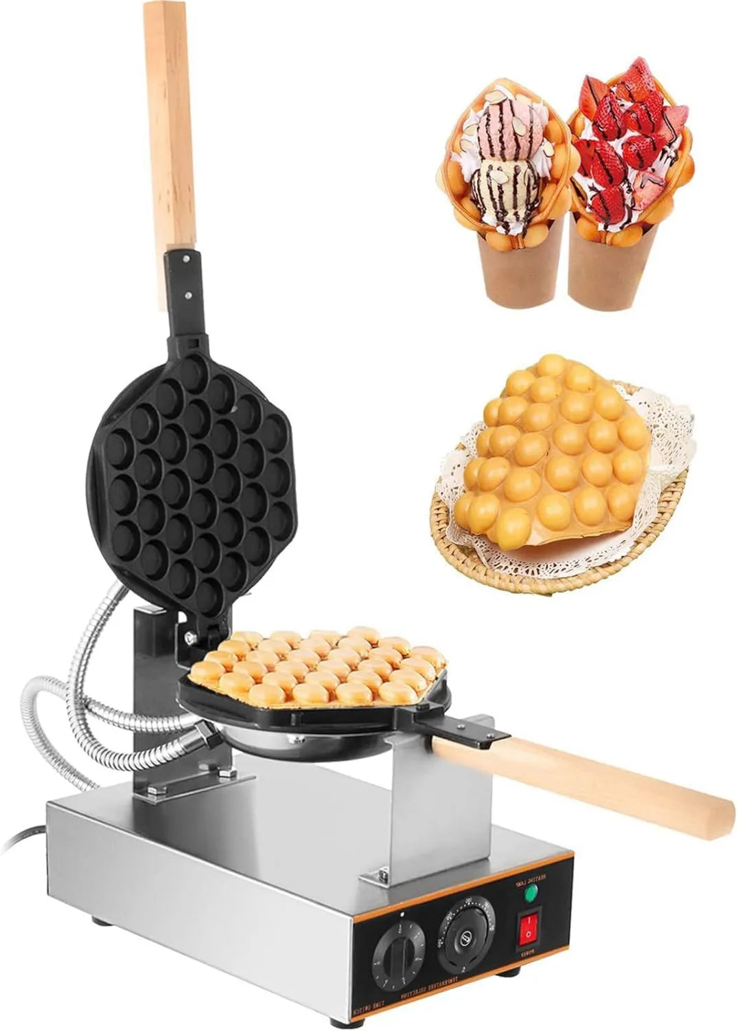 DFANCE gofrownica / opiekacz, Maszyna do ciasta, elektryczna wafler, elektryczna ekspres do kawy, profesjonalna, restauracja, stal nierdzewna, do ciasta jajecznego