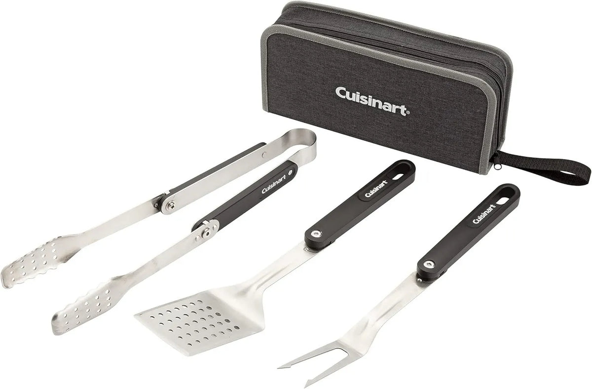 CGS-1000, funkcja grilla, Cuisinart 4-częściowy składany zestaw narzędzi do grillowania