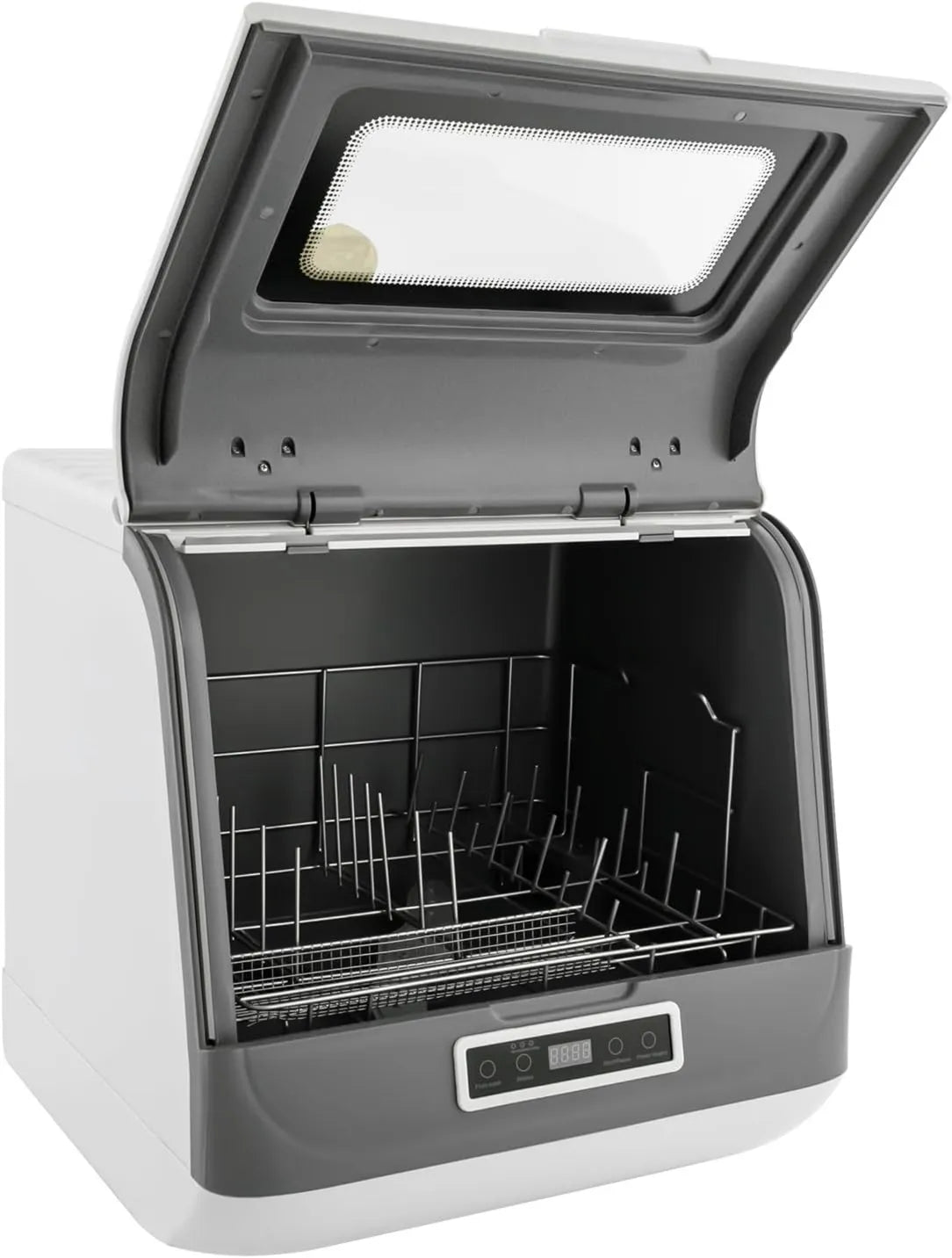 BREXOLP zmywarka kompaktowa, Zmywarka, 45 x 40 x 44, 8 cm, 800 W, 3 programów, 55 do 65°C, 220 V, kemping, LED ekran