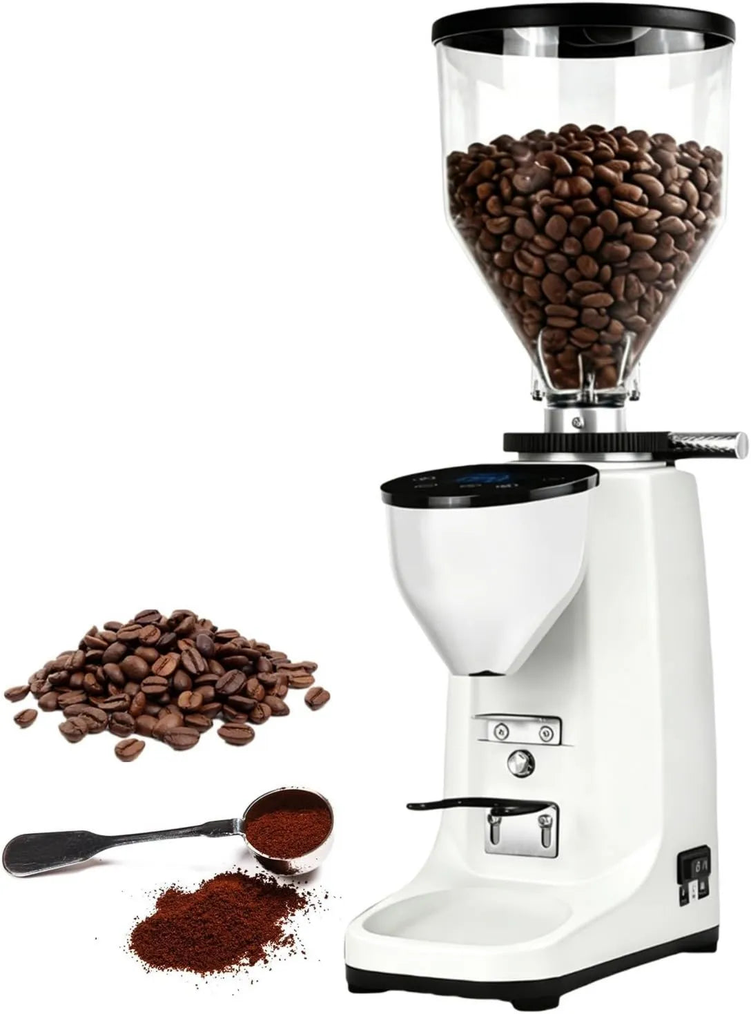 PRECISTECH, Mill, 60 mm, 0, 01 mm, dotyk, biały, dla Barista Maison