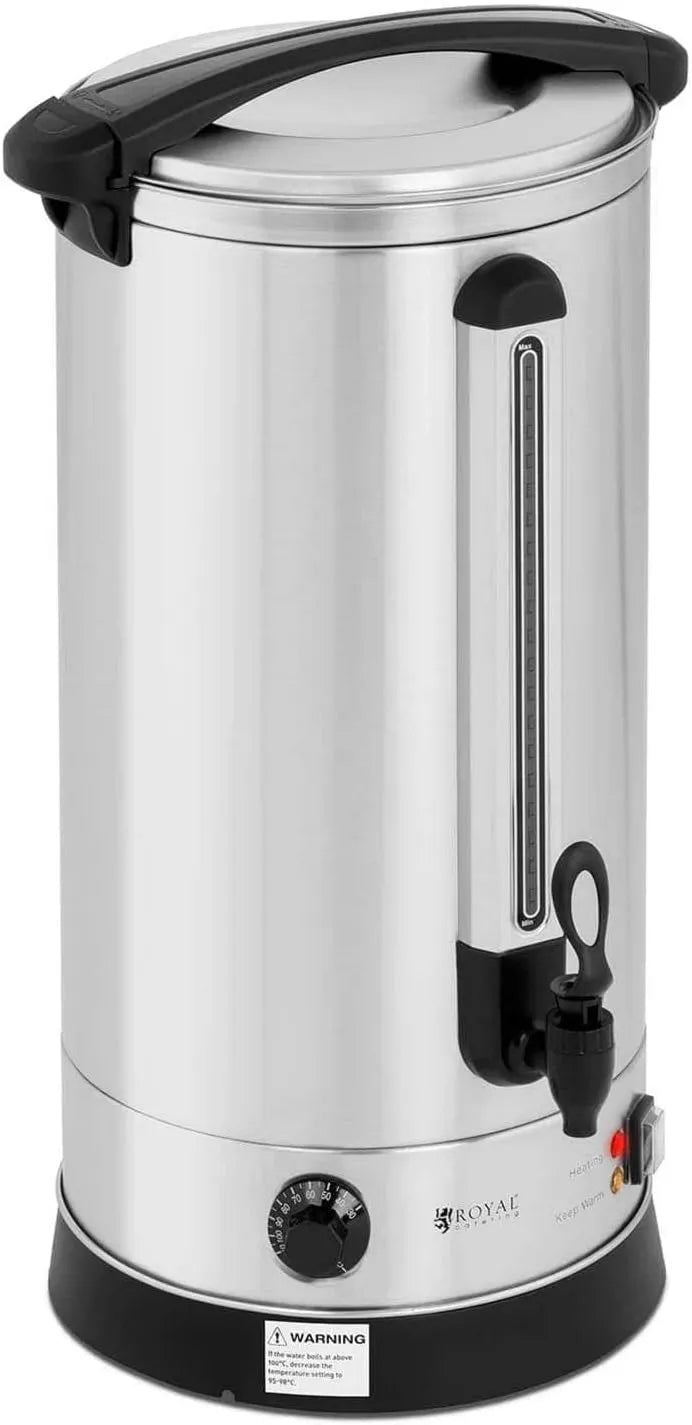Royal Catering, RC- WBDW23 czajnik elektryczny, 23, 5 l, 500 W, 30 do 110°C, uchwyt na gorąco, catering, stal nierdzewna, plastik RC-WBDW23
