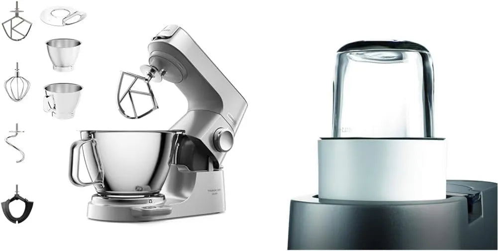 Kenwood, 3,5 l, Titanium Chef Baker Mikser, 5/3,5 l & Chef And Major Młynek do Robota Kuchennego