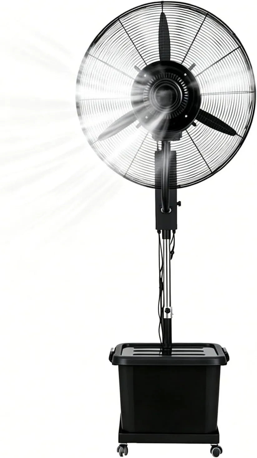 Lsoiup, Odświeżacz powietrza, 200 cm, 42 l, Ø 71 cm, na zewnątrz, kółka poruszające się, 3 prędkości, oscylacja, Wentylator z budzikiem na piechotę