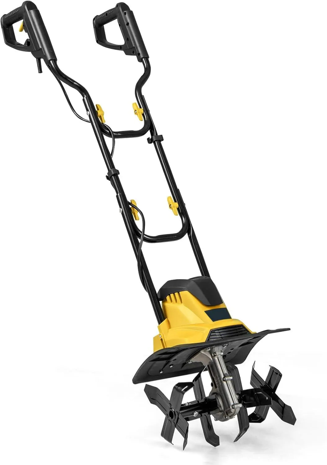 Domek ogrodowy, 750 W, 32 cm, 22 cm, GOPLUS Elektryczna glebogryzarka, składana glebogryzarka, elektryczna frezarka ogrodowa