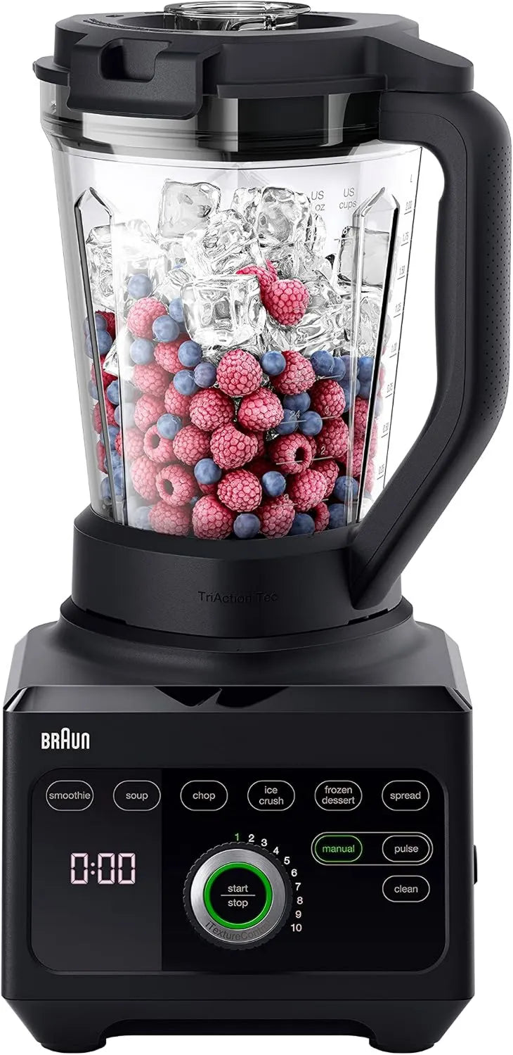 Braun blender kielichowy, JB 9040 Blender, 1600 W, czarny, 10 ustawień prędkości ręcznej