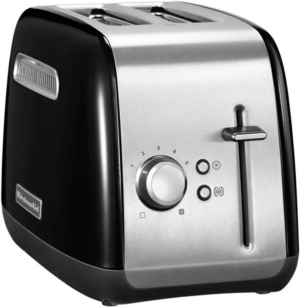 KitchenAid 5KMT2115 toster, 3,8 cm, klasyczny toster z dwoma otworami, onyks czarny