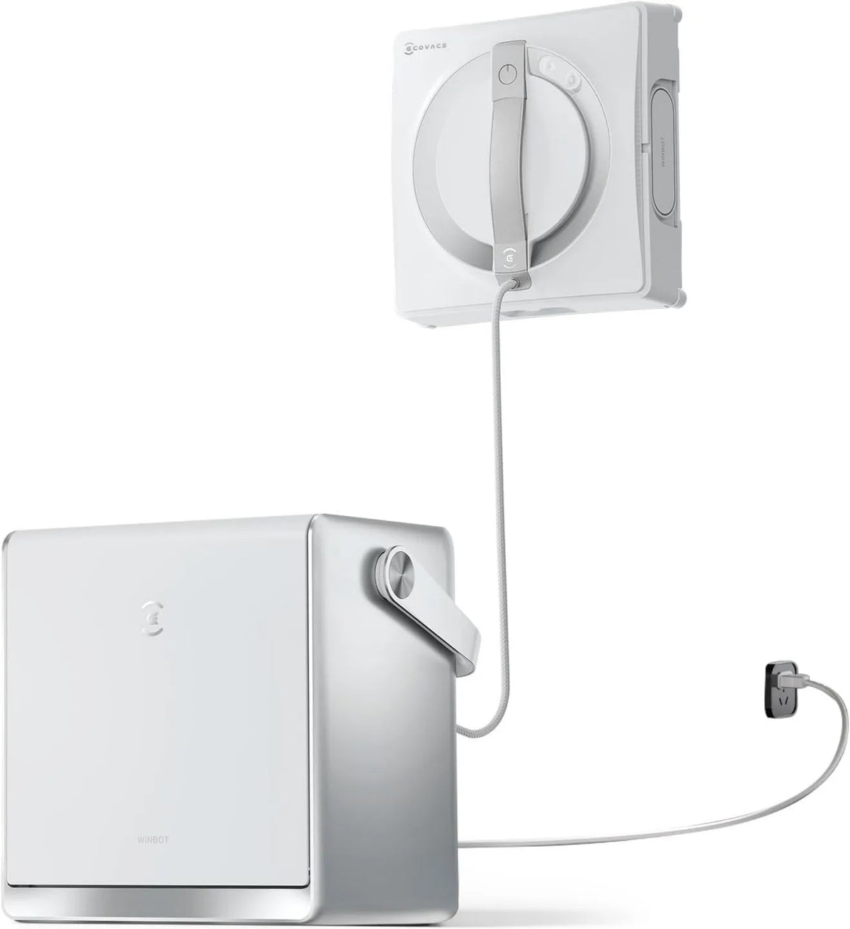 ECOVACS, ze Stacją, Czyściciel, Robot, Elektryczny czyszczący okna, 12 poziomów, WINBOT