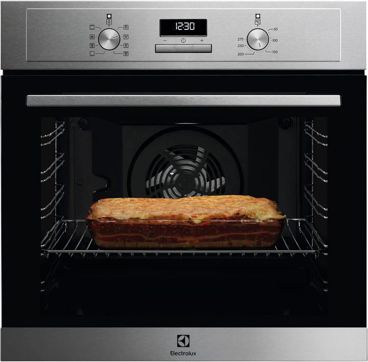Electrolux EOH3H54X piekarnik elektryczny, stal nierdzewna, funkcja grilla, konwekcyjny piekarnik elektryczny, wbudowany grill, czyszczenie AquaClean