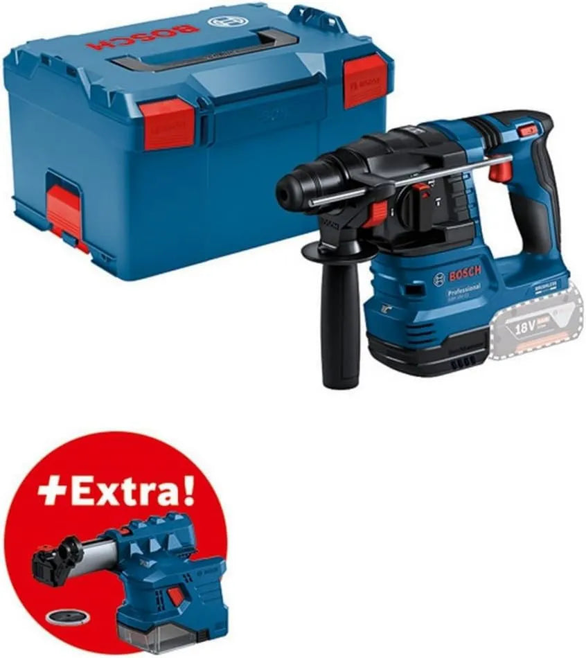 Bosch, 10 mm, zasilanie akumulatorowe, Professional system 18V: akumulatorowy młot udarowo-obrotowy GBH 18V-22, walizka L-BOXX
