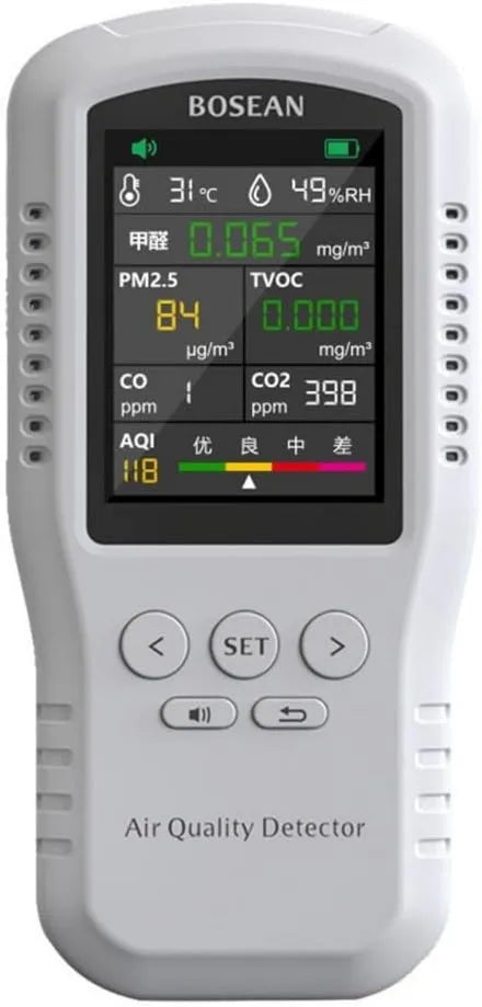 SPORTARC, Monitor, detektor PM2, Wyświetlacz komputerowy, Tester jakości powietrza, TVOC Formaldehyd Tester z wyświetlaczem AQI do domu