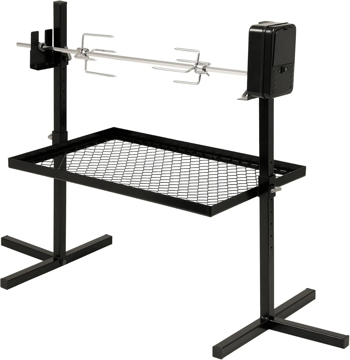 BBQ-TORO, grill, bateria, silnik, 70 cm, kemping, drewno, na kemping