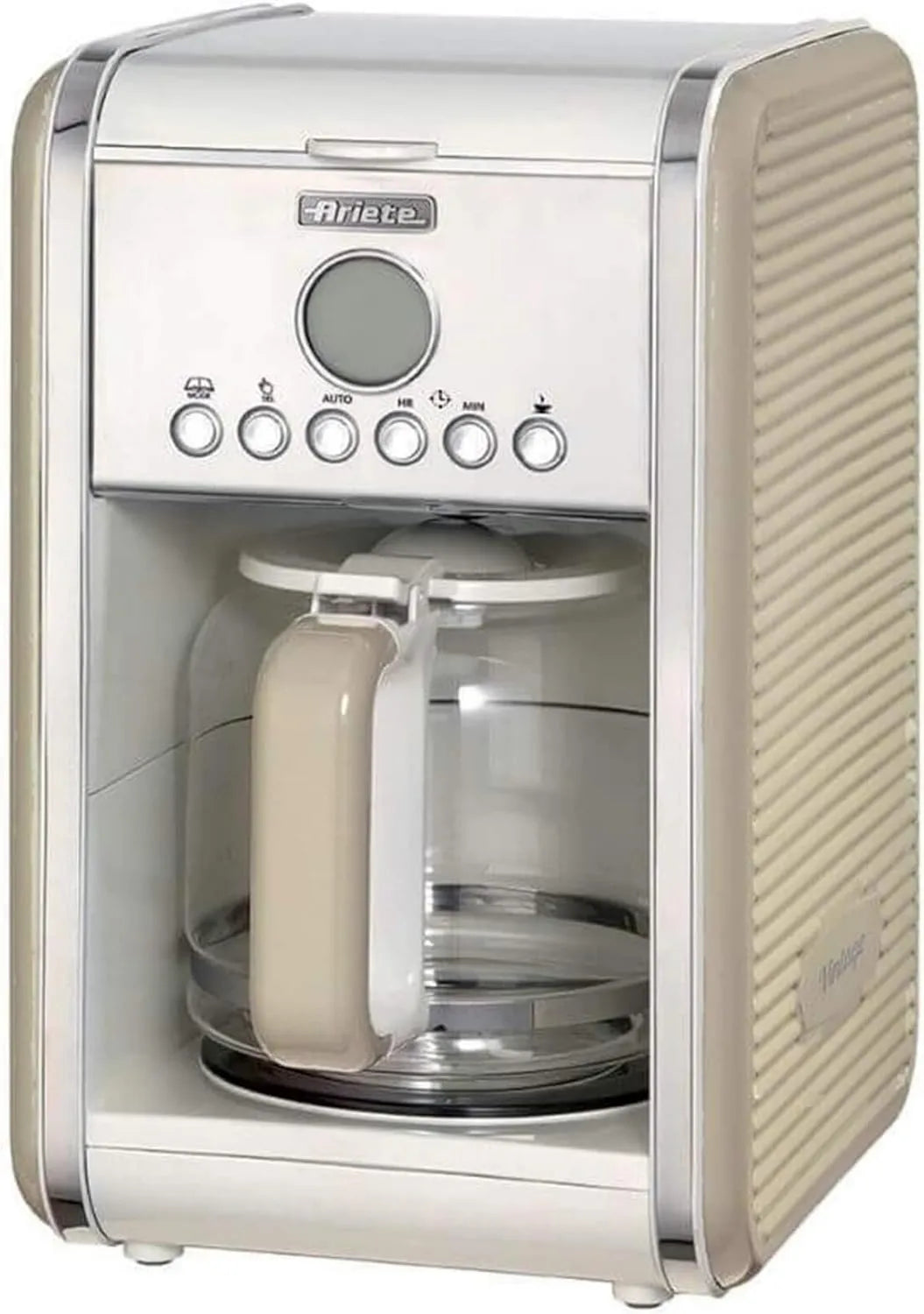 Ariete, Elektryczny ekspres do kawy, 1.5 l, 2000 W, minutnik, Vintage Coffee maszyna Americano 1342, 24 Hours minutnik, Do 12 Cups, Pojemność 1