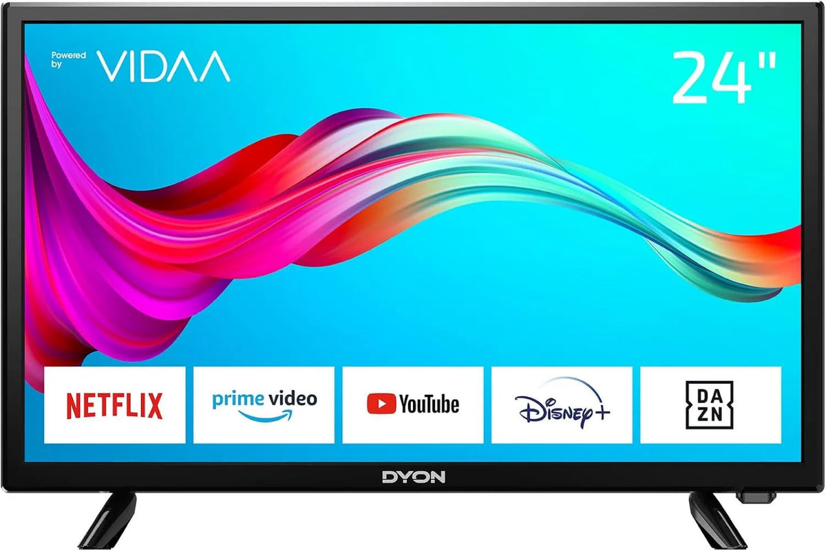 DVB-C S2 telewizor Smart TV, 60 cm, 60 Hz, DYON Smart 24 VX telewizor 60 cm, potrójny tuner HD, Prime Video, model 2022