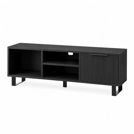 Szafka RTV z MDF Czarny 45x120x35 cm