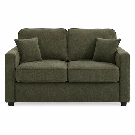 Sofa dwuosobowa z tkaniny, Zielona, 150x90x85 cm