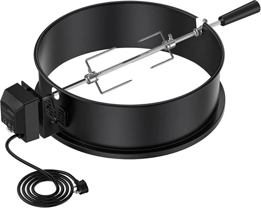 onlyfire, Grill BRK-6009, silnik, 47 cm, czarny, do grillowania Weber 47 cm z silnikiem elektrycznym w stali, tylko ogień