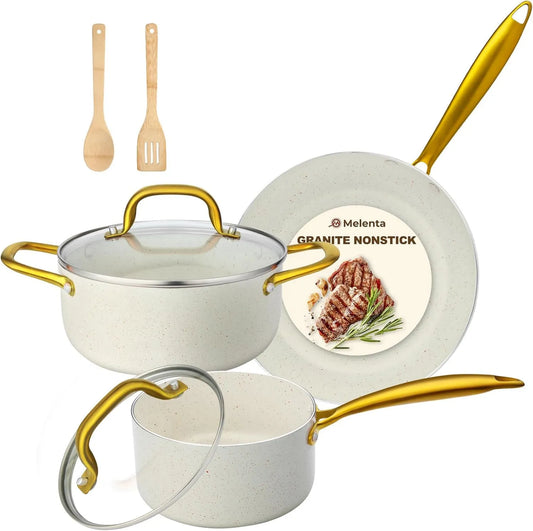 M MELENTA, Piec elektryczny 16 / 20 cm, biały, akumulator kuchenny 7 pokoi, 2 Zapiekanki + 1 Poele 24 cm 16/20 cm