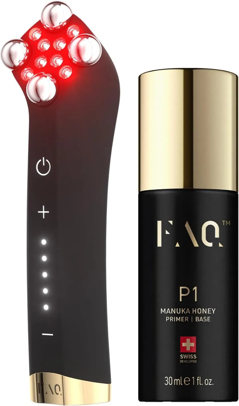 FAQ, 402 Urządzenie, 30 ml, Ramka Rzeźba i połysk, Mikroprądowy + Serum Honey Manuka P1 30 ml