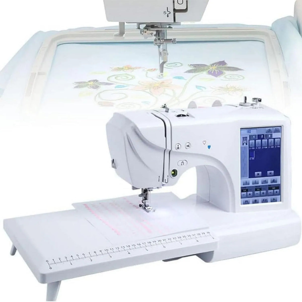 DPLXQPP, X 235 Maszyna do haftowania, Maszyna do haftowania elektrycznego, 100 X 235 Mm, dotyk, LCD wyświetlacz