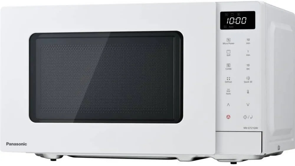 Panasonic NN-GT21QWEPQ kuchenka mikrofalowa, 800 W, 1000 W, timer, praca automatyczna, funkcja grilla, automatyczne rozmrażanie