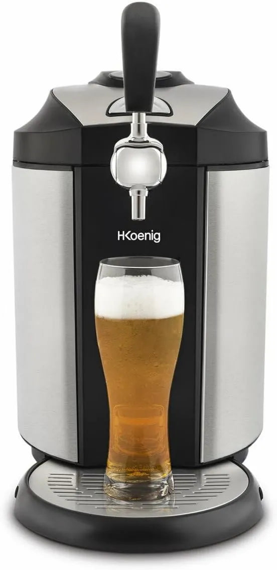H.Koenig, Model BW1890, Biere BW1890, Nieobciążony 5 l, Zintegrowane chłodzenie 2- 12°C, Ekran LED, Kompatybilny z bębnami
