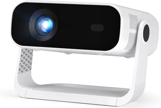 Wielio projektor, wideo 1080p WiFi6, WiFi, aplikacja, Android OS, 4K UHD, obsługuje dekodowanie i 4K, BT5, Android 14, korekta
