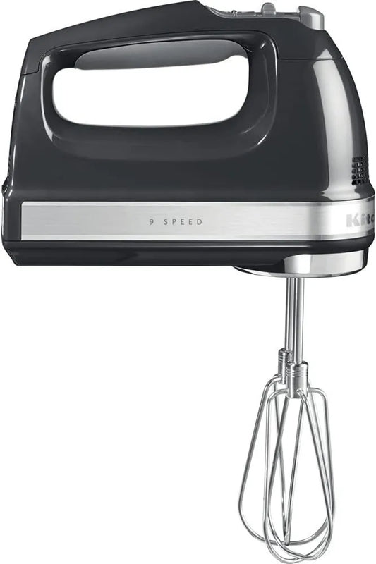 KitchenAid, Mikser, 85 W, Cichy, Czarny, Miękki Start i LED ekran, 9 Szybka akumulator elektryczny, Cichy silnik