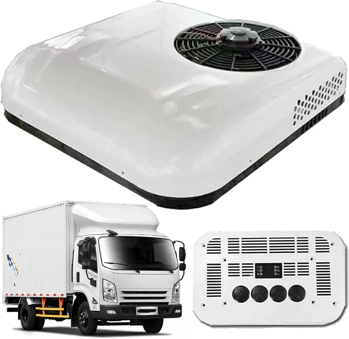Klimatyzator, 2200 W, DC 12V/24V klimatyzator dachowy, tylko chłodzenie, jednostka klimatyzacyjna, pasuje do kampera