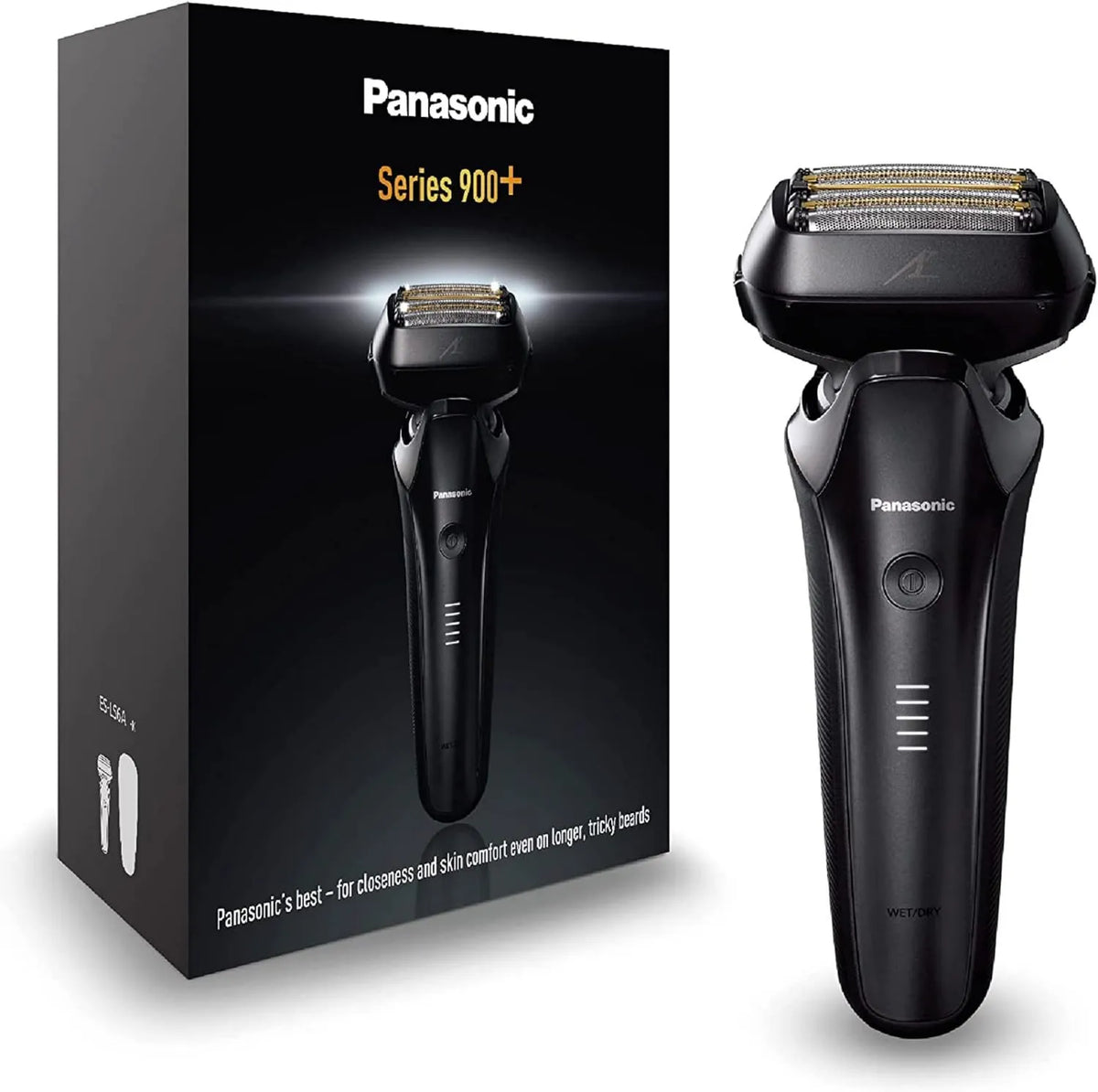 Panasonic, ES- LS6A- K803 22D Czujnik, Golenie, bezprzewodowe, czarny, skóry mężczyzn suchość i mokre 6 Ostrza ES-LS6A-K803