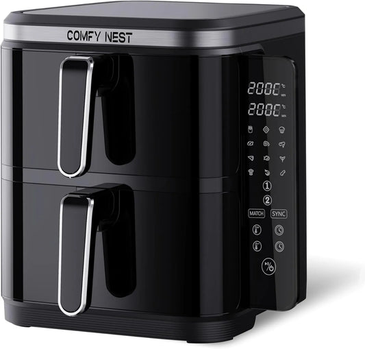 Comfy Nest frytkownica beztłuszczowa, 11 l, dotyk, czarny, cyfrowy ekran dotykowy, 5.5 l