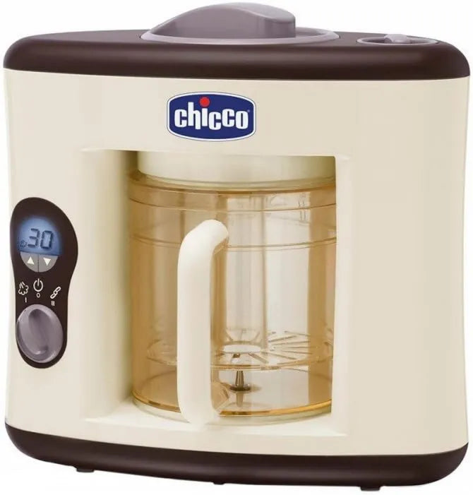 Chicco, Mikser, para, biel, mikser elektryczny, kuchenka, robot, Robot kuchenka Para Mikser Baby Papa biały i pomarańczowy biały