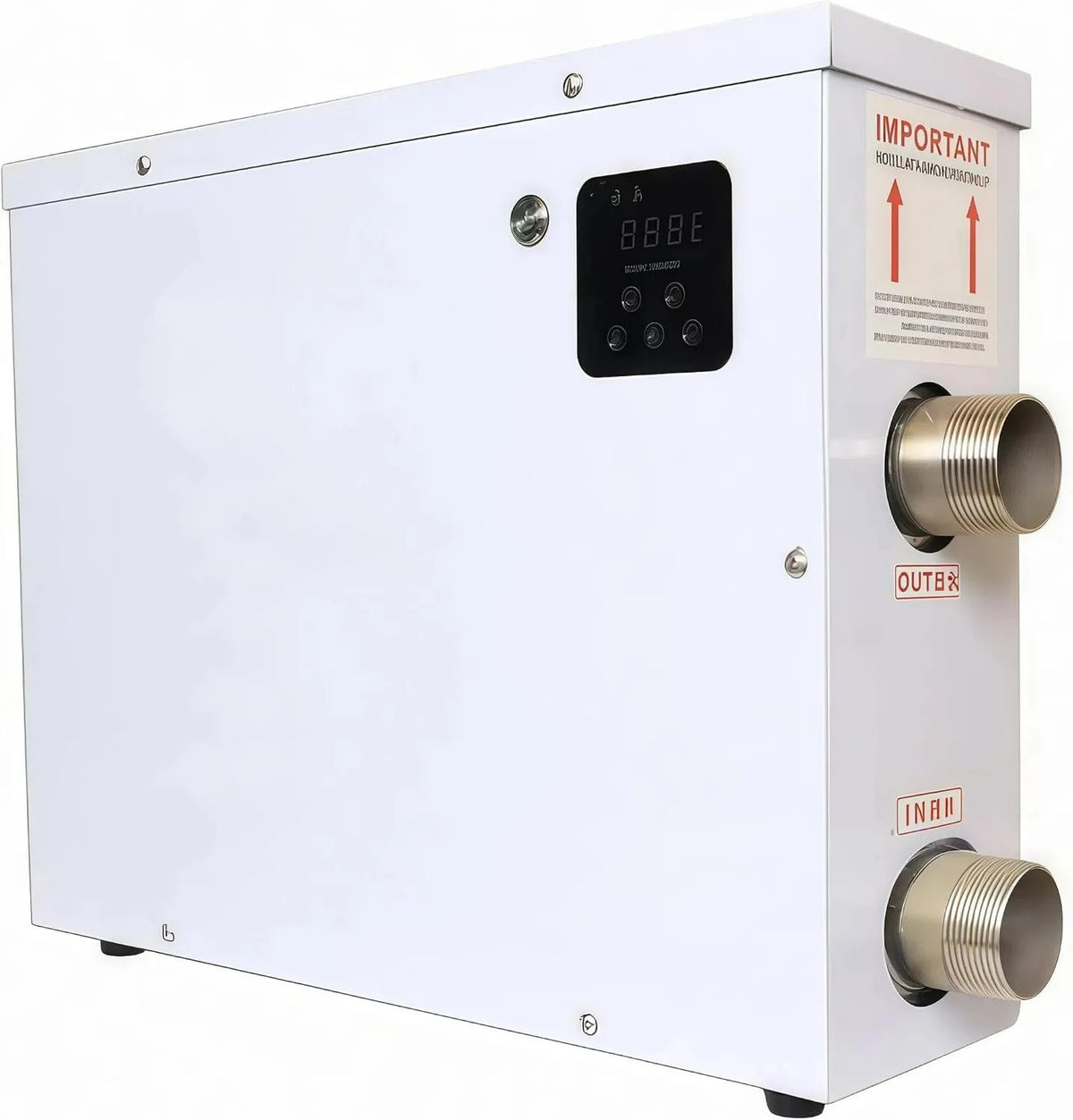 Générique, KW 220 Pompa, 11 kW, 25 do 50°C, 220 V, dotyk, termostat, funkcja ogrzewania, do basenów Elektryczny grzejnik basenowy 11 kW 220 V