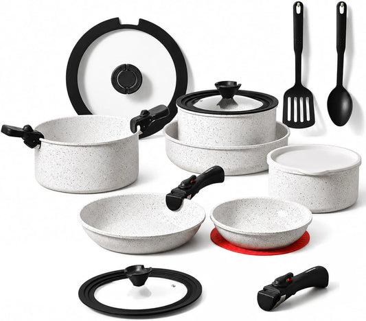 FLOVIA COOK BY NATURE, naczynia kuchenne, bez PFOA- Bateria kuchenna