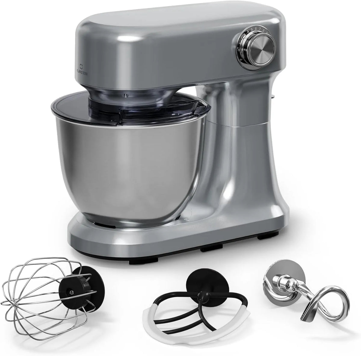 Klarstein robot kuchenny, 1500 W, Bella Evo robot kuchenny, miska ze stali nierdzewnej 5 l, system mieszania planet, funkcja pulsu