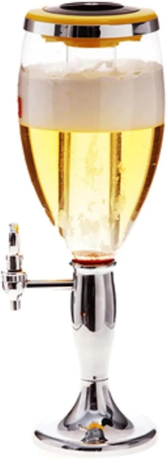 HSHTTKL, Produkt Handlowy Wycieczka Drink z diodami LED i kostki lodu, Wieża piwa ABS z Bec Pourer, Dystrybutor napojów dla Bar Party KTV