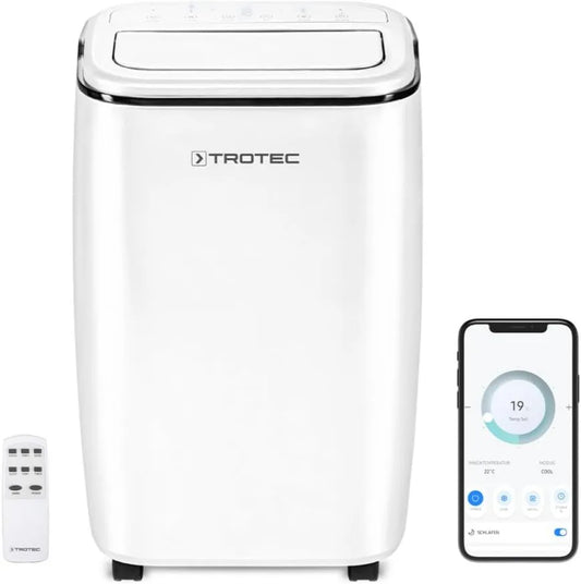 PAC 3501 klimatyzator, 3,5 kW, 12 000 BTU, timer, sterowanie WiFi, zdalne sterowanie, TROTEC Przenośny klimatyzator S WiFi, 3 poziomy wentylacji