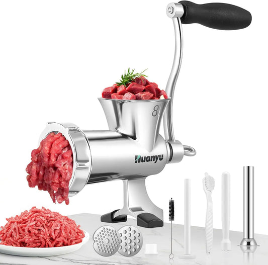 Huanyu maszynka do mięsa, Zmywarka, Meat Handheld stal nierdzewna and Sausage Maszyna, Rozmiar 8, Pralka