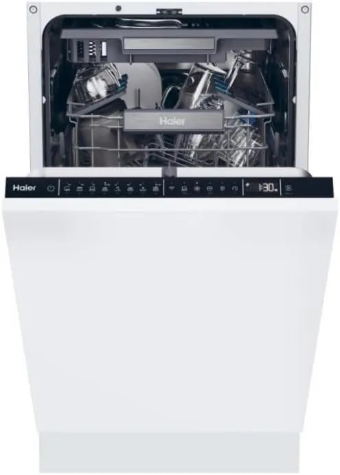 CANDY zmywarka, CI0C7SB0FA 1-23H, 45 cm, 8 programów, 47 dB, szczupły format, Wi-Fi, biały, 10 Usługi, silnik BLDC, Rozruch guzika 1-23H